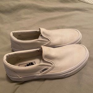 White Slip on Vans
